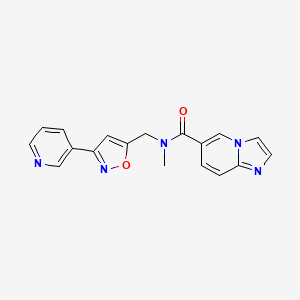 N-methyl-N-[(3-pyridin-3-ylisoxazol-5-yl)methyl]imidazo[1,2-a]pyridine-6-carboxamide