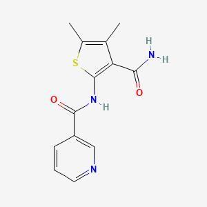 N-(3-CARBAMOYL-4,5-DIMETHYL-2-THIENYL)NICOTINAMIDE