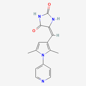 5-{[2,5-dimethyl-1-(4-pyridinyl)-1H-pyrrol-3-yl]methylene}-2,4-imidazolidinedione