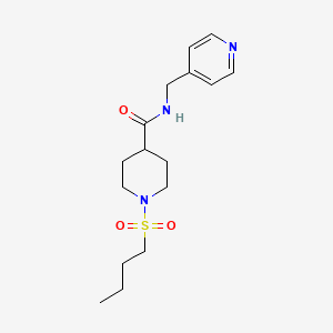 1-(butylsulfonyl)-N-(4-pyridinylmethyl)-4-piperidinecarboxamide