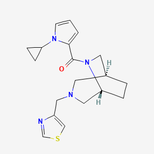 (1S*,5R*)-6-[(1-cyclopropyl-1H-pyrrol-2-yl)carbonyl]-3-(1,3-thiazol-4-ylmethyl)-3,6-diazabicyclo[3.2.2]nonane