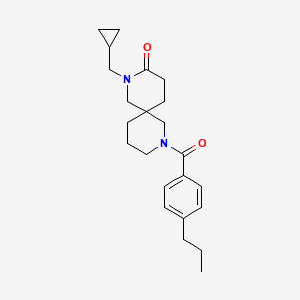 2-(cyclopropylmethyl)-8-(4-propylbenzoyl)-2,8-diazaspiro[5.5]undecan-3-one