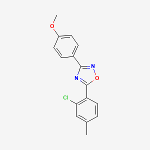 5-(2-chloro-4-methylphenyl)-3-(4-methoxyphenyl)-1,2,4-oxadiazole