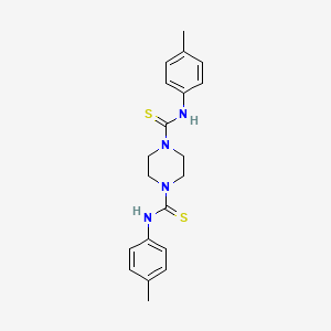 molecular formula C20H24N4S2 B5581273 N,N'-双(4-甲基苯基)-1,4-哌嗪二碳硫酰胺 