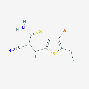 3-(4-bromo-5-ethyl-2-thienyl)-2-cyano-2-propenethioamide