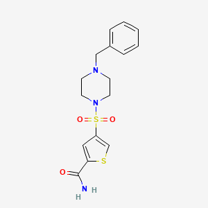 4-[(4-benzyl-1-piperazinyl)sulfonyl]-2-thiophenecarboxamide