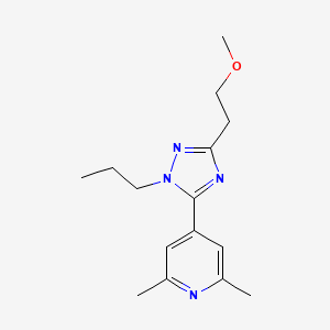 4-[3-(2-methoxyethyl)-1-propyl-1H-1,2,4-triazol-5-yl]-2,6-dimethylpyridine