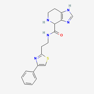 N-[2-(4-phenyl-1,3-thiazol-2-yl)ethyl]-4,5,6,7-tetrahydro-1H-imidazo[4,5-c]pyridine-4-carboxamide dihydrochloride