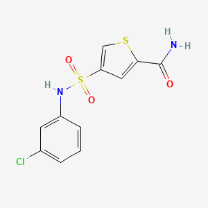 4-{[(3-chlorophenyl)amino]sulfonyl}-2-thiophenecarboxamide