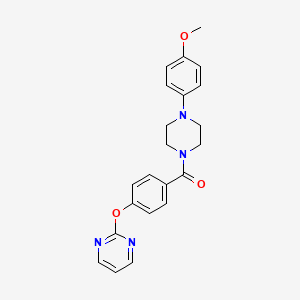 2-(4-{[4-(4-methoxyphenyl)-1-piperazinyl]carbonyl}phenoxy)pyrimidine