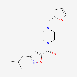 1-(2-furylmethyl)-4-[(3-isobutyl-5-isoxazolyl)carbonyl]piperazine