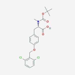 molecular formula C22H25Cl2NO5 B558140 Boc-N-Me-酪(2,6-二氯-苯)-醇 CAS No. 57817-43-3