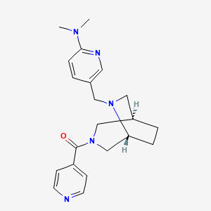 5-{[(1R*,5R*)-3-isonicotinoyl-3,6-diazabicyclo[3.2.2]non-6-yl]methyl}-N,N-dimethyl-2-pyridinamine