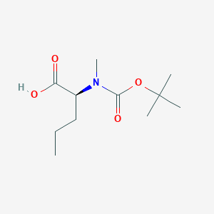 molecular formula C11H21NO4 B558144 (S)-2-((叔丁氧羰基)(甲基)氨基)戊酸 CAS No. 136092-78-9
