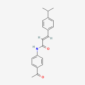 N-(4-acetylphenyl)-3-(4-isopropylphenyl)acrylamide