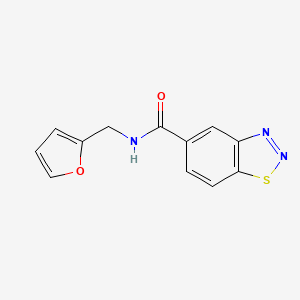 N-(furan-2-ylmethyl)-1,2,3-benzothiadiazole-5-carboxamide