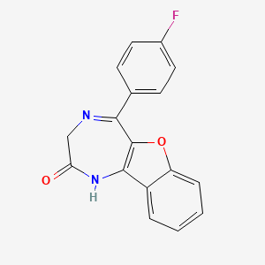 5-(4-fluorophenyl)-1,3-dihydro-2H-[1]benzofuro[3,2-e][1,4]diazepin-2-one