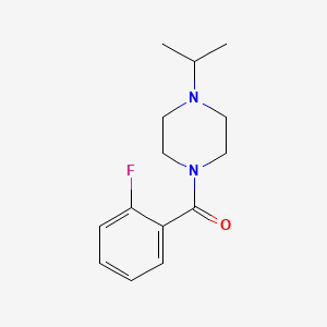 molecular formula C14H19FN2O B5581510 1-(2-fluorobenzoyl)-4-isopropylpiperazine 