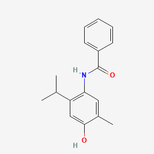 molecular formula C17H19NO2 B5581520 N-(4-hydroxy-2-isopropyl-5-methylphenyl)benzamide 