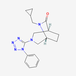 (1S*,5R*)-6-(cyclopropylmethyl)-3-(1-phenyl-1H-tetrazol-5-yl)-3,6-diazabicyclo[3.2.2]nonan-7-one