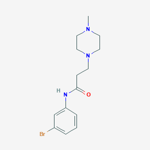 N-(3-bromophenyl)-3-(4-methyl-1-piperazinyl)propanamide