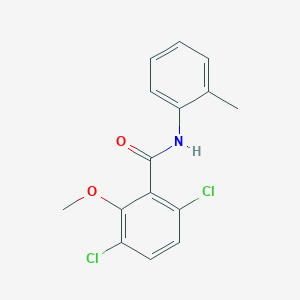 molecular formula C15H13Cl2NO2 B5581583 3,6-dichloro-2-methoxy-N-(2-methylphenyl)benzamide 