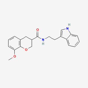 N-[2-(1H-indol-3-yl)ethyl]-8-methoxy-3-chromanecarboxamide