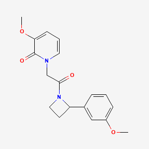 3-methoxy-1-{2-[2-(3-methoxyphenyl)azetidin-1-yl]-2-oxoethyl}pyridin-2(1H)-one