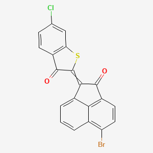 2-(5-bromo-2-oxo-1(2H)-acenaphthylenylidene)-6-chloro-1-benzothiophen-3(2H)-one