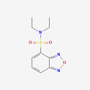 molecular formula C10H13N3O3S B5581627 N,N-diethyl-2,1,3-benzoxadiazole-4-sulfonamide 