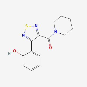 2-[4-(1-piperidinylcarbonyl)-1,2,5-thiadiazol-3-yl]phenol