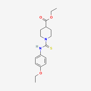 ethyl 1-{[(4-ethoxyphenyl)amino]carbonothioyl}-4-piperidinecarboxylate