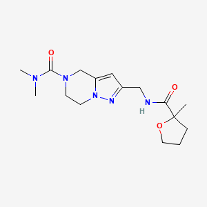 N,N-dimethyl-2-({[(2-methyltetrahydrofuran-2-yl)carbonyl]amino}methyl)-6,7-dihydropyrazolo[1,5-a]pyrazine-5(4H)-carboxamide