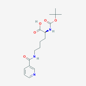 molecular formula C17H25N3O5 B558167 Boc-Lys(烟酰基)-OH CAS No. 14609-04-2
