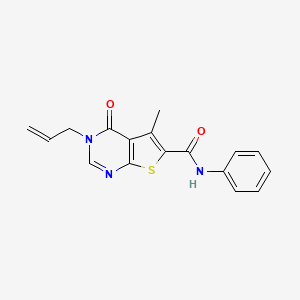 3-allyl-5-methyl-4-oxo-N-phenyl-3,4-dihydrothieno[2,3-d]pyrimidine-6-carboxamide