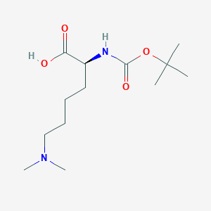 molecular formula C13H26N2O4 B558168 Boc-赖氨酸(ME)2-OH CAS No. 65671-53-6