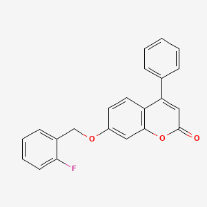 7-[(2-fluorobenzyl)oxy]-4-phenyl-2H-chromen-2-one