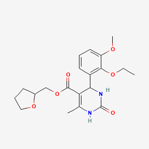 tetrahydro-2-furanylmethyl 4-(2-ethoxy-3-methoxyphenyl)-6-methyl-2-oxo-1,2,3,4-tetrahydro-5-pyrimidinecarboxylate