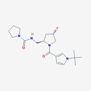 N-({(2S,4S)-1-[(1-tert-butyl-1H-pyrrol-3-yl)carbonyl]-4-fluoropyrrolidin-2-yl}methyl)pyrrolidine-1-carboxamide