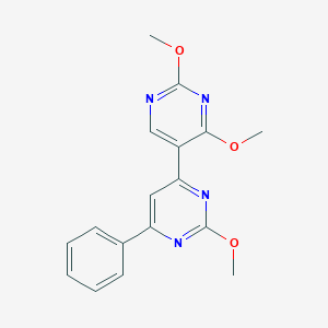 molecular formula C17H16N4O3 B5581724 2,2',4'-trimethoxy-6-phenyl-4,5'-bipyrimidine 