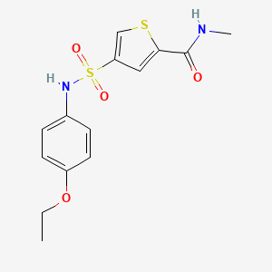 4-{[(4-ethoxyphenyl)amino]sulfonyl}-N-methyl-2-thiophenecarboxamide