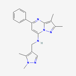 N-[(1,5-dimethyl-1H-pyrazol-4-yl)methyl]-2,3-dimethyl-5-phenylpyrazolo[1,5-a]pyrimidin-7-amine