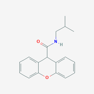 molecular formula C18H19NO2 B5581772 N-(2-methylpropyl)-9H-xanthene-9-carboxamide 