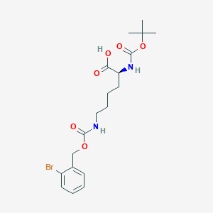 molecular formula C19H27BrN2O6 B558179 Boc-赖氨酸(2-溴-Z)-OH CAS No. 47592-74-5