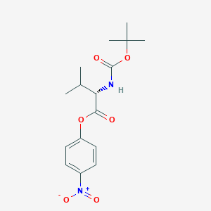 molecular formula C16H22N2O6 B558181 (S)-4-硝基苯基 2-((叔丁氧羰基)氨基)-3-甲基丁酸酯 CAS No. 16948-40-6