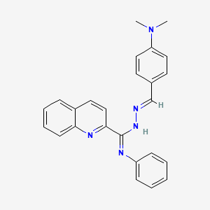 N'-[4-(dimethylamino)benzylidene]-N-phenyl-2-quinolinecarbohydrazonamide