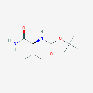 B558184 (S)-tert-Butyl (1-amino-3-methyl-1-oxobutan-2-yl)carbamate CAS No. 35150-08-4