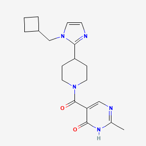 5-({4-[1-(cyclobutylmethyl)-1H-imidazol-2-yl]-1-piperidinyl}carbonyl)-2-methyl-4(3H)-pyrimidinone