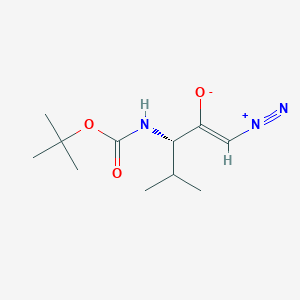 B558186 (3S)-3-Boc-amino-1-diazo-4-methyl-2-pentanone CAS No. 67865-71-8