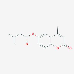 4-methyl-2-oxo-2H-chromen-6-yl 3-methylbutanoate